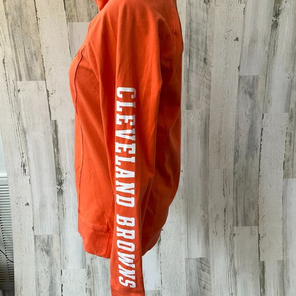 NFL x PINK Victoria's Secret Women's Size Medium Cleveland Browns Quarter Zip - Picture 5 of 7